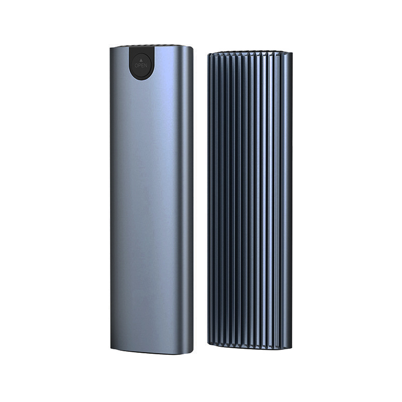 Carcasă externă M.2 SSD cu protocol dublu, USB 3.1 Type-C, disipare căldură din aliaj de aluminiu, 2 TB