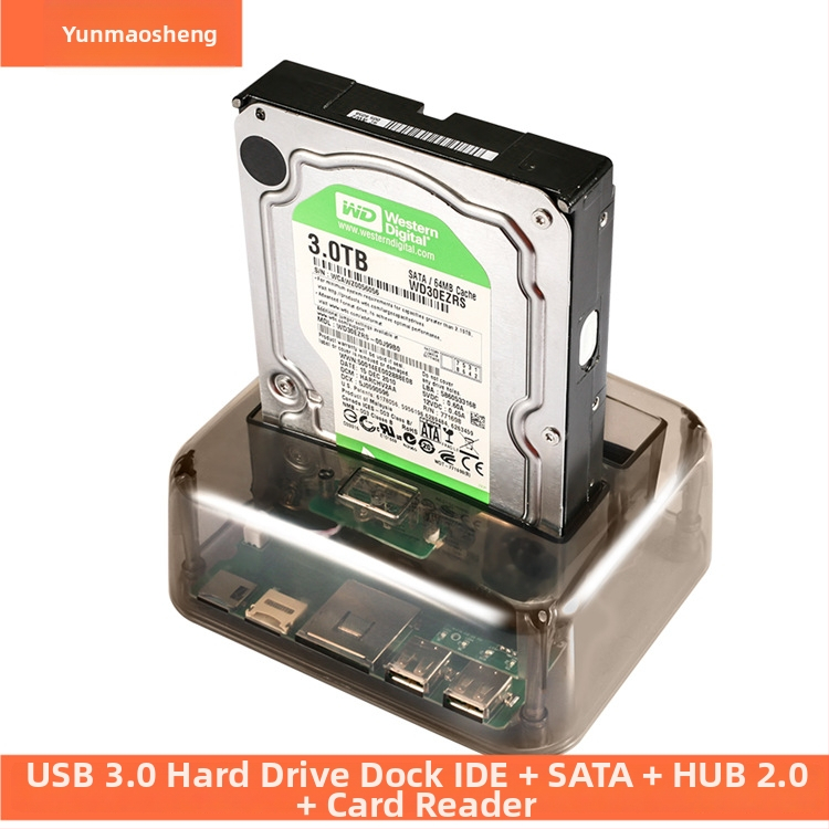 USB 3.0 dvojdielna skrinka na pevný disk, podpora SATA 2.5/3.5, plastové puzdro, model 0-963, OEM, uvedenie na trh 2020