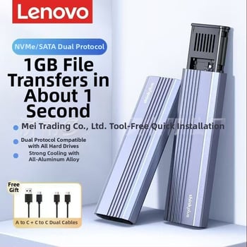 Vanjska NVMe/SATA kućišta za laptop K02 – Type-C, NVMe 10Gbps / SATA 5Gbps, aluminijska legura, 2TB