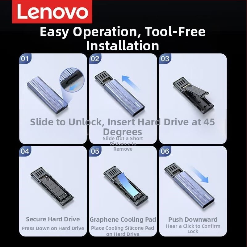 Vanjska NVMe/SATA kućišta za laptop K02 – Type-C, NVMe 10Gbps / SATA 5Gbps, aluminijska legura, 2TB