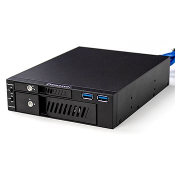 MR-6203 Carcasă dual-bay pentru HDD/SSD cu USB, suportă discuri de 2.5/3.5-inch, interfață SATA 6Gbps, până la 10TB, metal + plastic tehnic