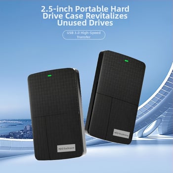 Externé puzdro na 2,5-palcové disky s dvomi priehradkami USB 3.0 pre SATA pevné disky (podporuje až 6TB; USB 3.0 až 5Gbps; puzdro z ABS plastu)