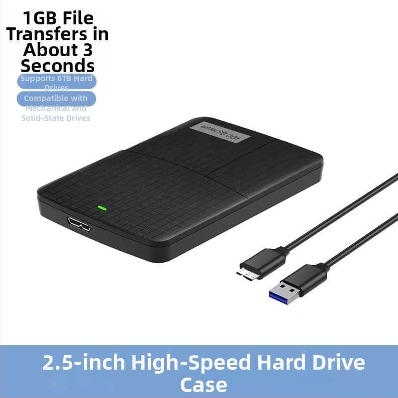 Externé puzdro na 2,5-palcové disky s dvomi priehradkami USB 3.0 pre SATA pevné disky (podporuje až 6TB; USB 3.0 až 5Gbps; puzdro z ABS plastu)