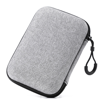 Torba za pohranu 2,5-inčnog tvrdog diska s EVA čvrstim kućištem i zatvaračem za kablove i slušalice (Materijal: kompozitni materijali; Model: EVA torba; Opterećenje: 2)