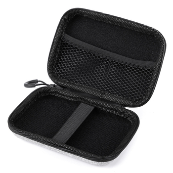 Torba za pohranu 2,5-inčnog tvrdog diska s EVA čvrstim kućištem i zatvaračem za kablove i slušalice (Materijal: kompozitni materijali; Model: EVA torba; Opterećenje: 2)