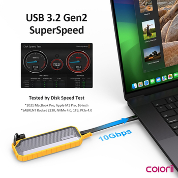 M.2 NVMe SSD kućište – cinkovo legura, podržava do 8 TB kapacitete, brzina prijenosa 10 Gbps, OEM obrada