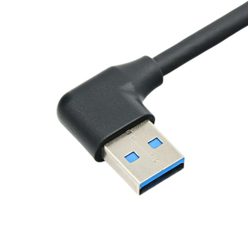 USB 3.0 kabel s dvostrukim zavojem, M–M, za kućište HDD – lijevi/desni zavoj, bakar vod, duljina 0.3 m ili 0.6 m