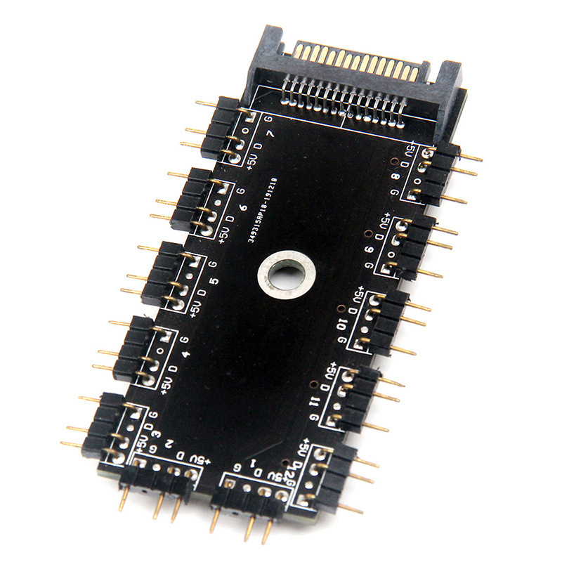 EZ Zeus EZ0726 RGB Hub με Aura, 5V 3-Pin RGB διεπαφή, SATA τροφοδοσία, 11 θύρες