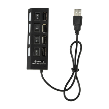 USB 2.0 4-θύρων USB hub, τροφοδοτούμενο μέσω USB, 480 Mbps