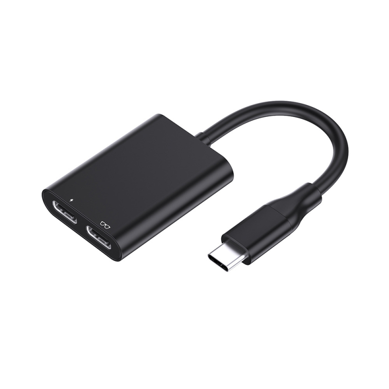 USB-C 2-v-1 dokovacia stanica pre AR okuliare, Switch, telefón a PC – 5Gbps, bez externého napájania