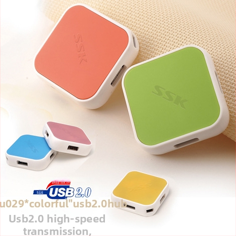 SSK SHU030 USB hub so 4 portami, USB 2.0, napájanie z rozhrania, bez externého napájania