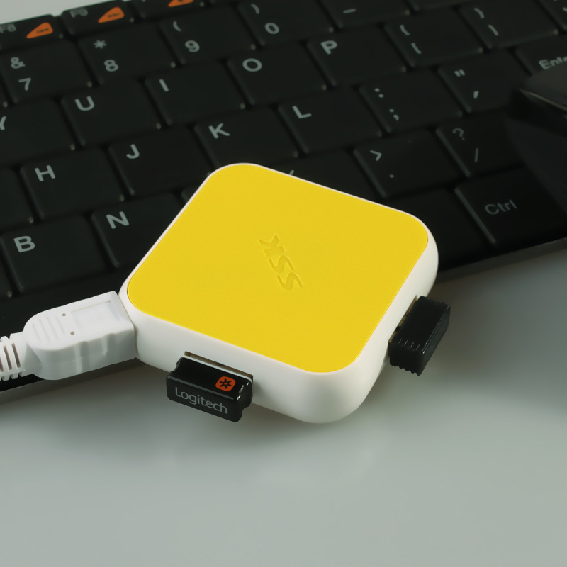 SSK SHU030 USB hub so 4 portami, USB 2.0, napájanie z rozhrania, bez externého napájania