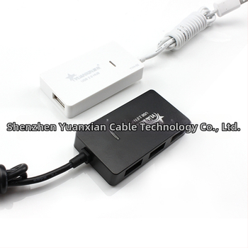 USB 2.0 4-портов Хъб, висока скорост 480 Mbps, без външно захранване, модел Xincai HUB