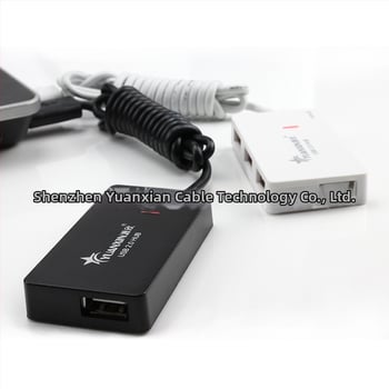 USB 2.0 4-портов Хъб, висока скорост 480 Mbps, без външно захранване, модел Xincai HUB