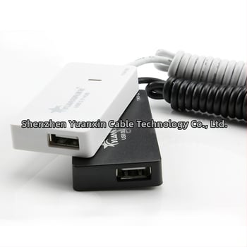USB 2.0 4-портов Хъб, висока скорост 480 Mbps, без външно захранване, модел Xincai HUB