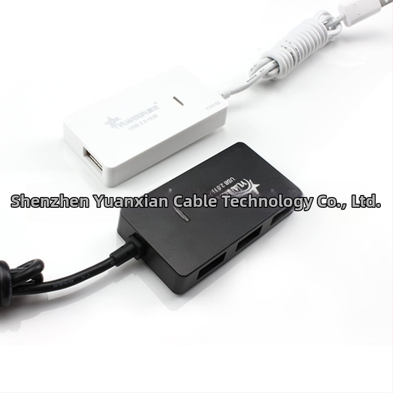 USB 2.0 4-портов Хъб, висока скорост 480 Mbps, без външно захранване, модел Xincai HUB