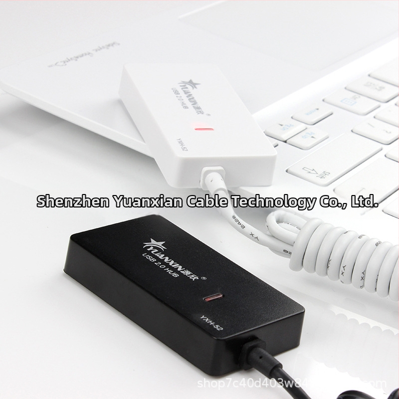 USB 2.0 4-портов Хъб, висока скорост 480 Mbps, без външно захранване, модел Xincai HUB