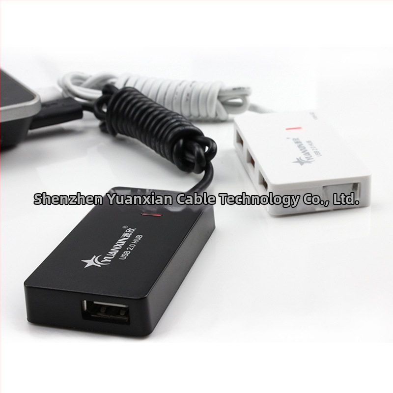 USB 2.0 4-портов Хъб, висока скорост 480 Mbps, без външно захранване, модел Xincai HUB