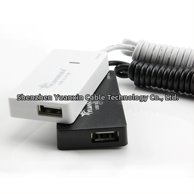 USB 2.0 4-портов Хъб, висока скорост 480 Mbps, без външно захранване, модел Xincai HUB