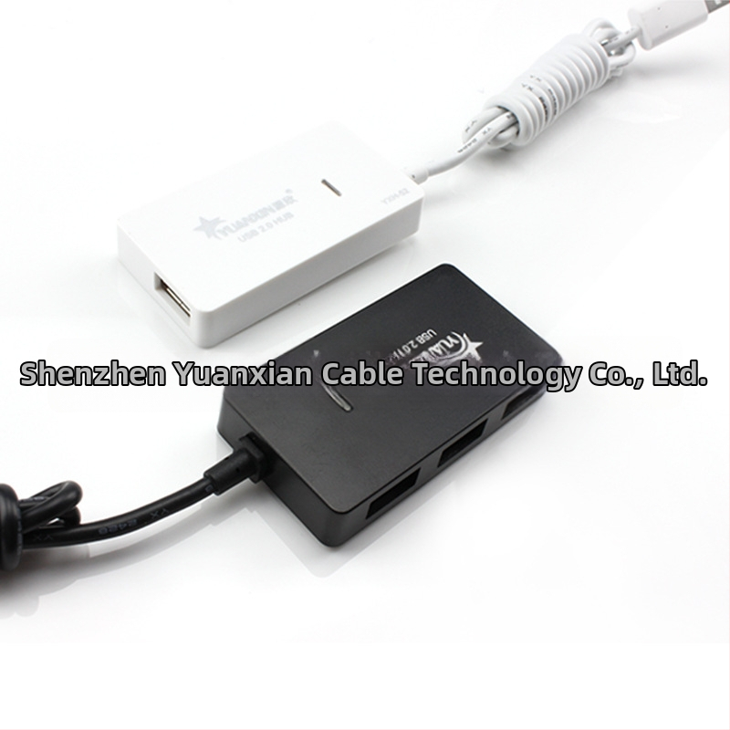 USB 2.0 4-портов Хъб, висока скорост 480 Mbps, без външно захранване, модел Xincai HUB