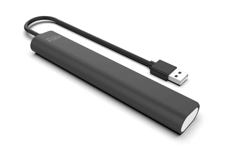 JB201 USB 2.0 7-portový vysokorýchlostný HUB, 48 Gbps, kábel dĺžky 30 cm