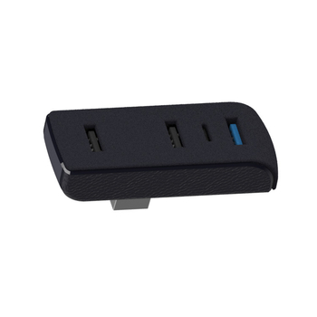 Jiayilian USB 3.0 USB hub za kutiju za rukavice Tesla Model 3/Y, docking stanica, proširenje 1–4 portova