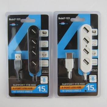 Naputa P-1020 4-port USB 2.0 hub, napájaný cez zbernicu, tlač loga a prispôsobenie k dispozícii