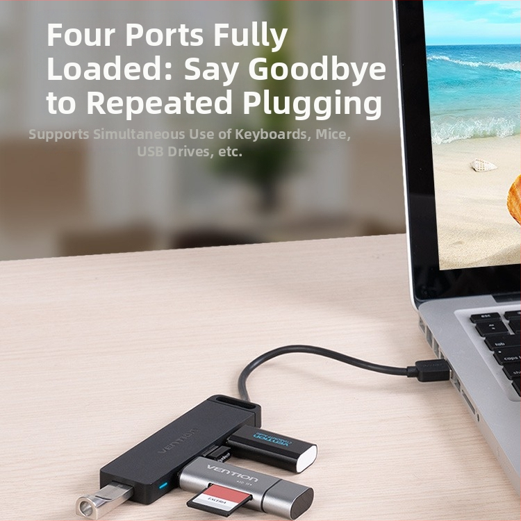 Weixun USB 3.0 HUB s externým napájaním, 1–4 porty, 5 Gbps, USB 3.0, dĺžka káblov 0.15/0.5/1 m