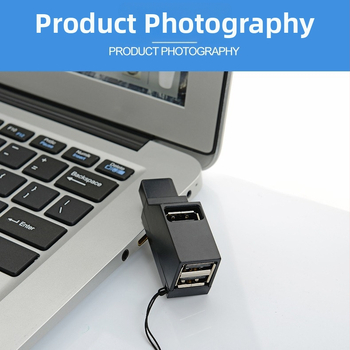 Prijenosni USB 3.0/2.0 hub s 3 priključcima, inteligentan USB razdjelnik visoke brzine