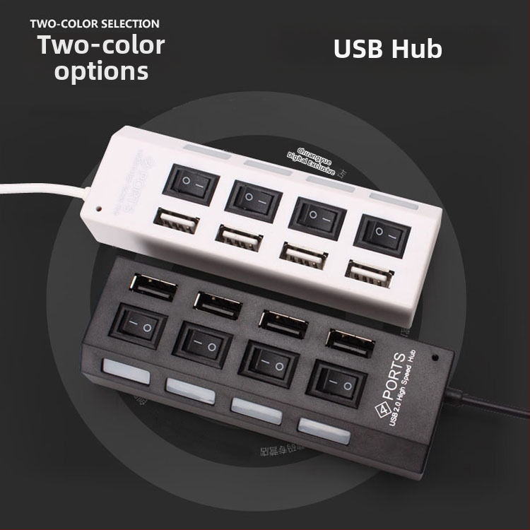 4-portový USB 2.0 hub pre počítač
