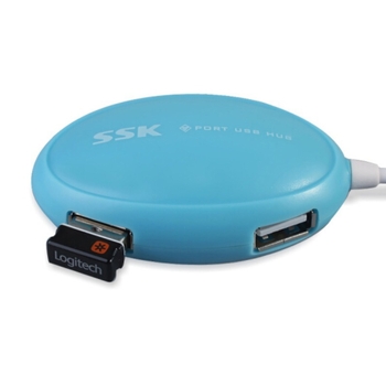 USB 2.0 četverostruki hub, kabel 0,5 m, bez vanjskog napajanja, model SHU017