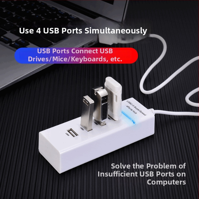 Cobolong USB 3.0 hub pre počítačové pripojenie, vysokorýchlostné USB rozhranie, 5 Gbps, bez externého napájania, dĺžka kábla 34 cm alebo 50 cm