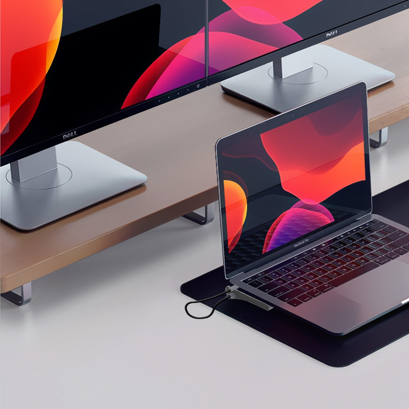 12-u-1 USB-C docking station za prijenosno računalo s HDMI, VGA i USB hubom, dvostruki HDMI izlaz (5 Gbps prijenos, USB-C sučelje, bez vanjskog napajanja)