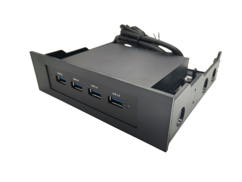 USB 3.0 četvero-portni hub s nosačem HDD-a, prednji panel stolnog računala – Model XDT-228+UH, 5Gbps