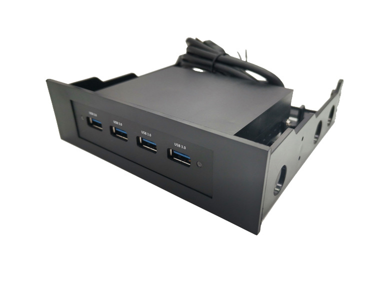USB 3.0 četvero-portni hub s nosačem HDD-a, prednji panel stolnog računala – Model XDT-228+UH, 5Gbps