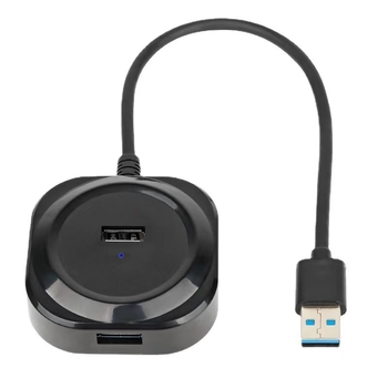 Zhongxin USB 3.0 4-portni hub s Type-C proširenim dockom, 5 Gbps, kabel 30 cm, napajanje preko USB