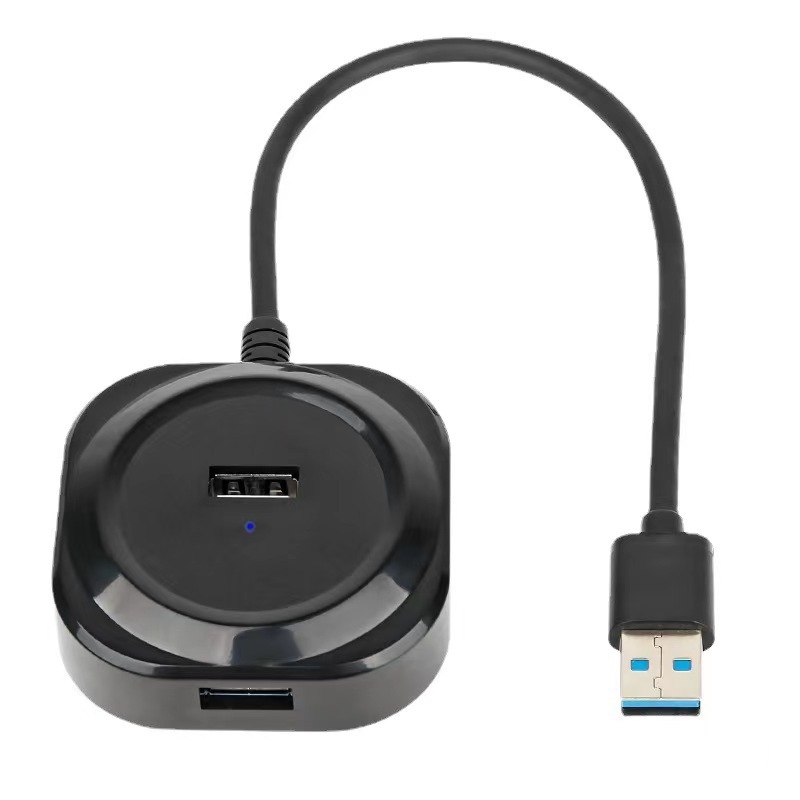 Zhongxin USB 3.0 4-portni hub s Type-C proširenim dockom, 5 Gbps, kabel 30 cm, napajanje preko USB
