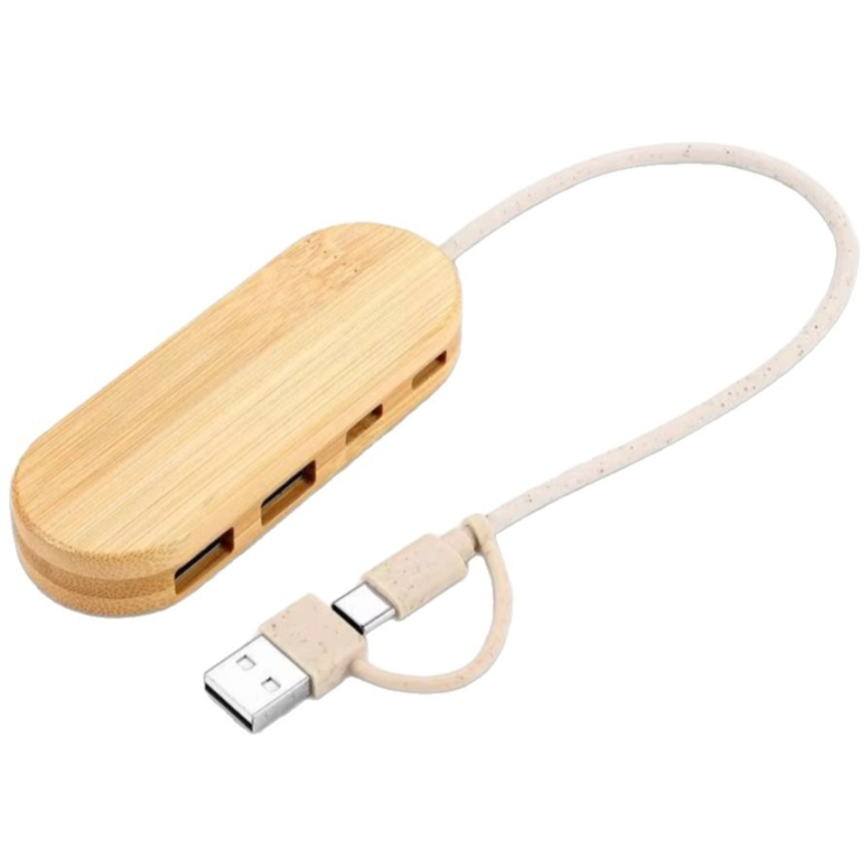 USB 2.0 hub s 1–4 portovima, kabel 15 cm, prijenos 500 Mbps, napajanje USB-om