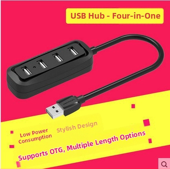 4-portový USB 2.0 OTG hub pre notebooky