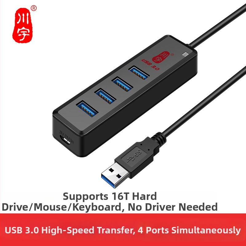 USB 3.0 4-portový hub (H302) – napájaný cez USB, bez externej zásuvky