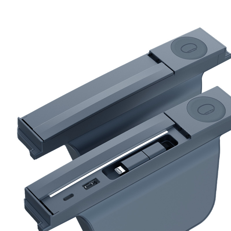 Stație de docking pentru Tesla Model 3/Y cu adaptor de încărcare wireless (T12), USB 3.0, cablu de 80 cm, alimentare externă, 4 porturi