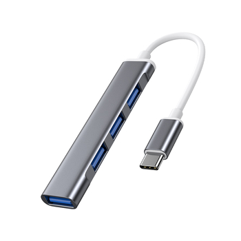 USB-C hub za Huawei prijenosnike, USB 3.0, 1–4 USB portova, vanjsko napajanje, kabel 15 cm
