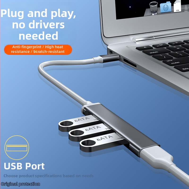 USB-C dokovacia stanica pre Huawei notebook — USB 3.0, 1–4 porty, externé napájanie, rozhranie USB-C, model 223