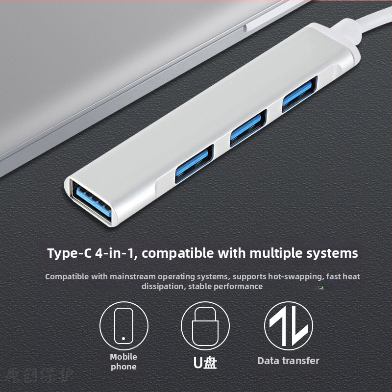 USB-C dokovacia stanica pre Huawei notebook — USB 3.0, 1–4 porty, externé napájanie, rozhranie USB-C, model 223