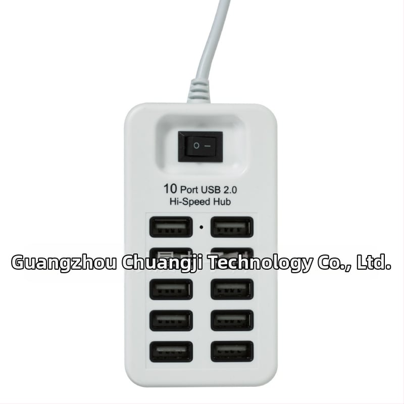 P-1603 USB 2.0 hub s 10 portami a prepínačom, USB 2.0, 480 Mbps, bez externého napájania