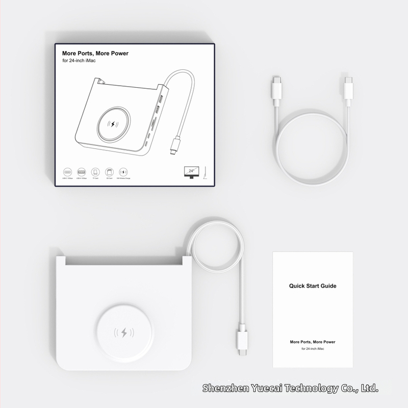 Type-C dokovacia stanica s 10Gbps vysokorýchlostným rozhraním a čítačkou kariet pre iMac M1/M3/M4 All-in-One