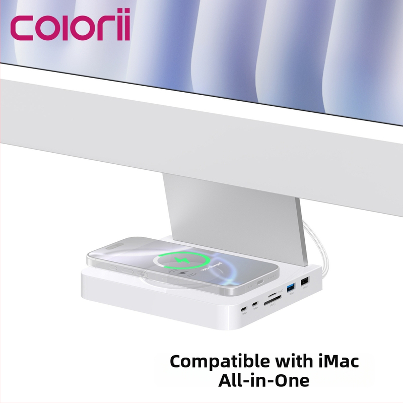 Type-C dokovacia stanica s 10Gbps vysokorýchlostným rozhraním a čítačkou kariet pre iMac M1/M3/M4 All-in-One