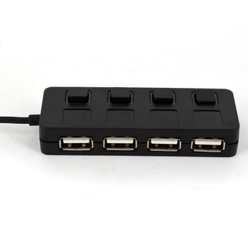 Golandes 03 USB 2.0 4-portos USB hub, 480 Mbps, USB-ről táplált, kompatibilis billentyűzettel, egérrel és USB meghajtóval
