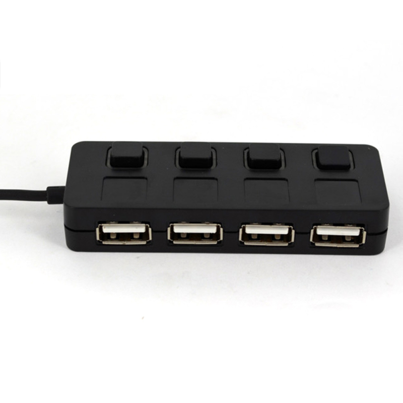 Golandes 03 USB 2.0 4-portos USB hub, 480 Mbps, USB-ről táplált, kompatibilis billentyűzettel, egérrel és USB meghajtóval