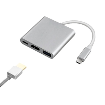 Doking stanica D01: Type-C na HDMI 3-u-1 konverter, 3-portni hub, bez vanjskog napajanja